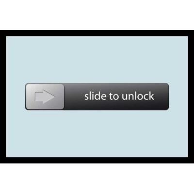 Empire Merchandising 631763 Miroir avec cadre plastique et texte amusant Slide to unlock 20 x 30 cm
