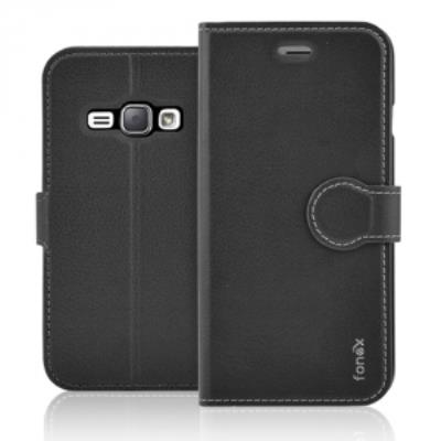 Etui Folio Fonex série Identity pour Galaxy J1-2016 coloris noir