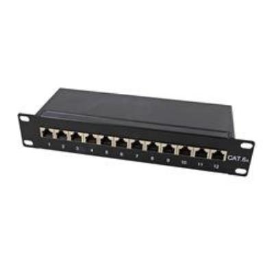 Logilink - logilink 10 patch panel kat. 6a, 12-ports, lichtgrau, 1he np0052