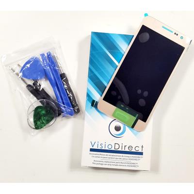 Ecran complet pour Samsung Galaxy S6 SM-G920F or vitre tactile + ecran LCD - Visiodirect -