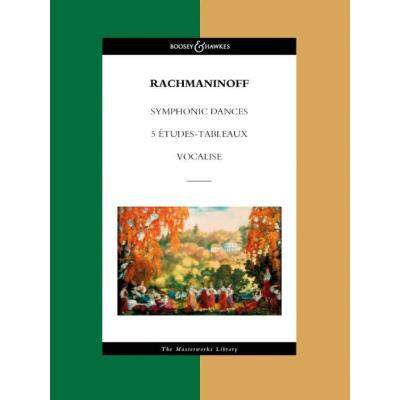 Partitions classique BOOSEY & HAWKES RACHMANINOFF S. - SYMPHONIC DANCES / 5 ETUDES-TABLEAUX / VOCALISE - ORCHESTRA Format poche