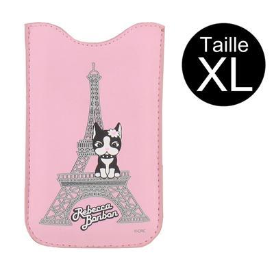 Rebecca Bonbon Etui vertical Nana taille XL rose