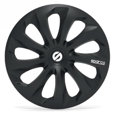 Sparco 4 enjoliveurs 15 pouces sicilia noir