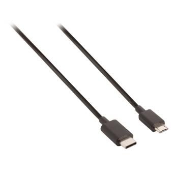 32 Sur Cabling Micro Usb Standard Vers Usb Type C Pour Tous Dispositif Munis De Port Usb Type C Connecteur Reversible Chargeur Et Synchronisation A Haute Vitesse 2 Metre Noir