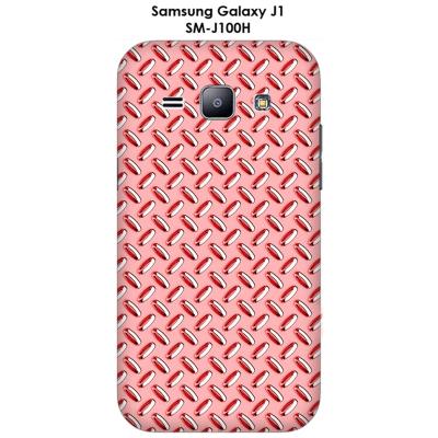 Coque Samsung Galaxy J1 - SM-J100H Métal couleur Rouge Intense