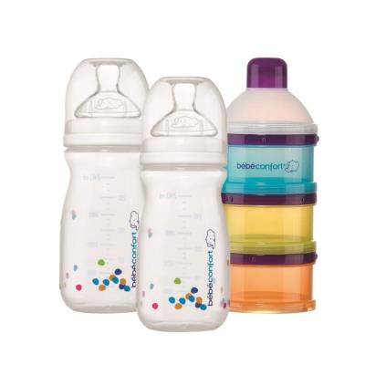 BÉBÉ CONFORT Lot de 2 Biberons 240ml + doseur