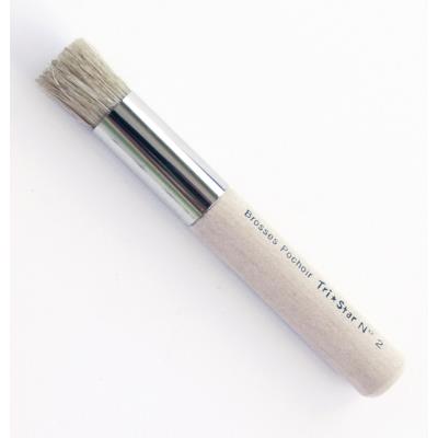Brosse Pochoir n°2 - Ø 11 - Soies naturelles - Tri Star
