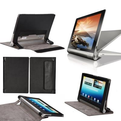 Housse Lenovo Yoga Tablet 2-1050 10.1 pouces Cuir Style noire avec Stand - Etui coque noir de protection tablette Lenovo Yoga Tablet 2 10 - accessoires pochette XEPTIO !