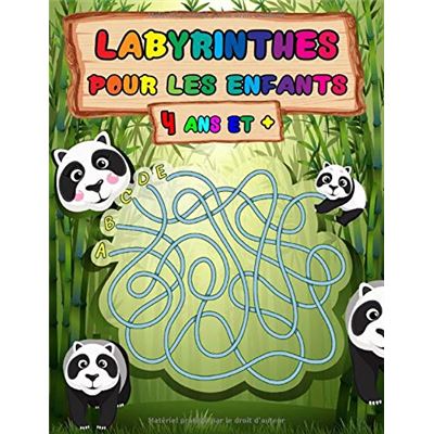 Livre Labyrinthe Enfant 4 Ans: Livre d'Activités de Labyrinthes