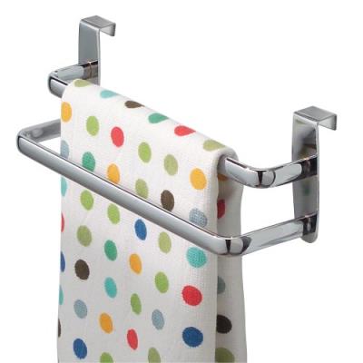 Interdesign 57370eu axis double porte-serviettes pour placard 9 pouces chrome