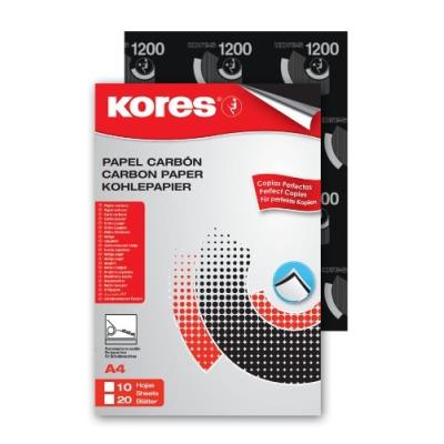 Kores - papier carbone noir machine a4 10 feuilles kd7528966