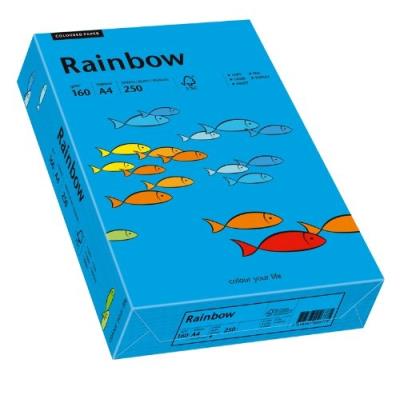 Papyrus 88042769 rainbow papier multifonctions format a4 160 g m² bleu intense 250 feuilles