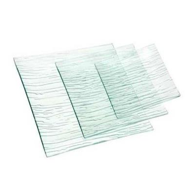Service 18 pieces en verre strié