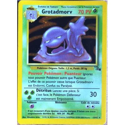 Acheter carte Pokémon 13/62 Grotadmorv 70 PV HOLO Série Fossile NEUF FR État correct - 253,82 € carte Pokémon 13/62 Grotadmorv 70 PV HOLO Série Fossile NEUF FR État correct - Pokémon reconditionné disponible sur Fnac