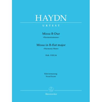 Partitions classique BARENREITER HAYDN J. - MISSA IN B-DUR HARMONIEMESSE HOB.XXII:14 - REDUCTION CHANT, PIANO Choeur et ensemble vocal