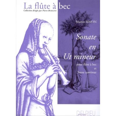 Partitions classique EDITION DELRIEU SIMON MARTIN - SONATE EN UT MIN. - FLUTE A BEC Flûte à bec