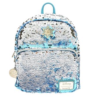 Loungefly x Disney Frozen Elsa Mini sac à dos réversible à paillettes