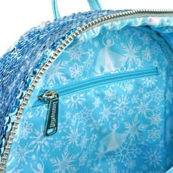Loungefly x Disney Frozen Elsa Mini sac à dos réversible à paillettes