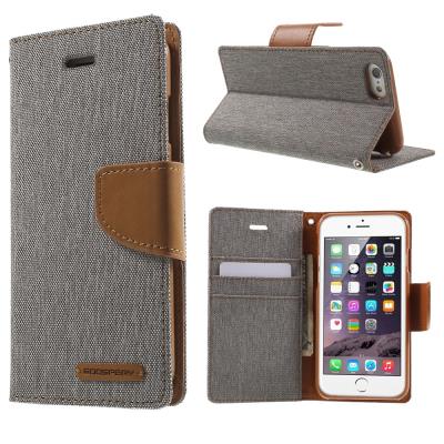 Etui en PU MERCURY Canvas pour Iphone 6s / 6 4.7 pouces - Gris