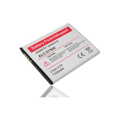 vhbw Li-Ion Batterie 1100mAh (3.7V) pour Alcatel One Touch OT-918, OT-918D, OT-918 Mix, OT-922, OT-922DL remplace CAB31P0000C1, BY71.