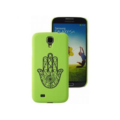 Coque Rubber MAIN Vert Fluo pour Galaxy S4