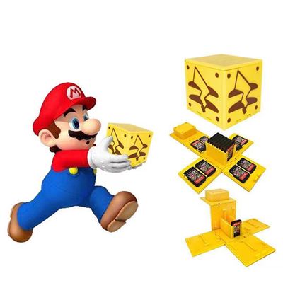 Boîte de Rangement jeux Nintendo Switch HAOBUY Carré - Queue de Pikachu