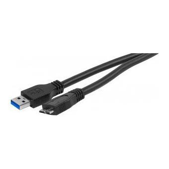 VENTION COPBF - Câble de disque dur 1m, câble USB 3.0 A vers micro USB B 5  Gbit/s compatible avec disque dur externe portable, Seagate, Toshiba,  Western Digital (WD), WD My Passport (