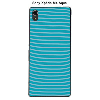 Coque Sony Xpéria M4 Aqua - Marinière-A