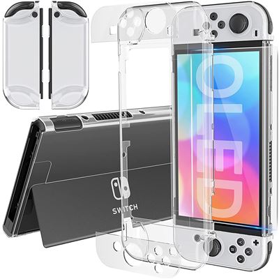 Coque Silicone Transparent Compatible avec Nintendo Switch OLED 2021 - Phonillico®