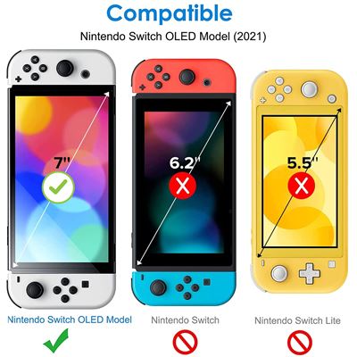 Coque Silicone Transparent Compatible avec Nintendo Switch OLED