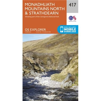 Os Explorer Map (417) Monadhliath Mountains North And Strathdearn (Map)