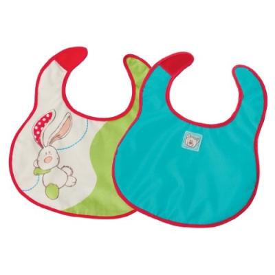 my first nici lot de deux bavoirs lapin