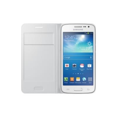 Samsung Flip Wallet EF-WG386B - Flip cover voor mobiele telefoon - wit - voor Galaxy Core LTE