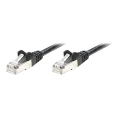Intellinet - Cordon De Raccordement - Rj-45 (M) - Rj-45 (M) - 50 Cm - Sftp - Cat 5E - Moulé, Sans Crochet - Noir (Pack De 10 )