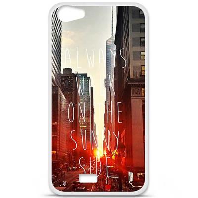 Coque en silicone imprimée compatible Wiko Lenny 2 Sunny side