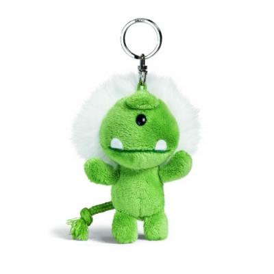 NICI 10CM MONSTER SOFT TOY WITH KEY RING (GREEN)