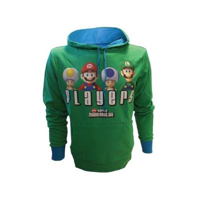 Super Mario Bros. Sweater à capuche Players vert (XL)