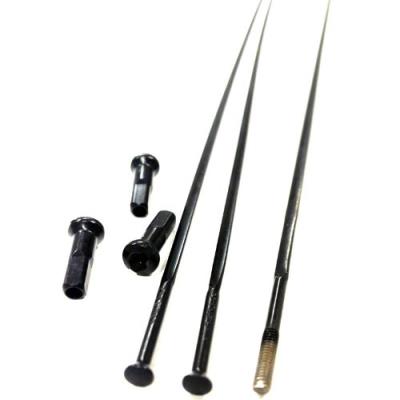 Zipp cx ray spokes and nipples black oxide 234mm straight pull
