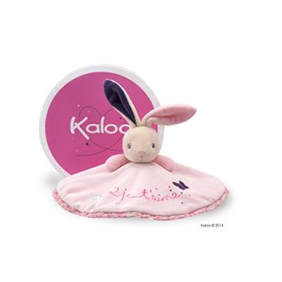 Kaloo Petite Rose : Doudou lapin rond : Je t'aime Kaloo