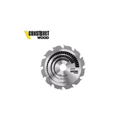 Lame De Scie Circulaire De Table Construct Wood (Bois Sans Clous) Ø 350 Al 30 Mm 24 Dents Bosch 2608640702