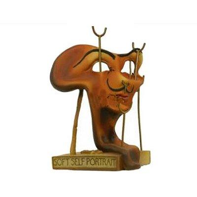 Figurine Dali - Autoportrait mou avec lard grillé