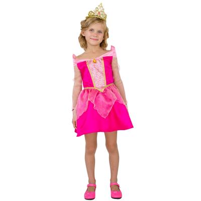 Panoplie 8/10 ans : princesse aurore, robe courte césar