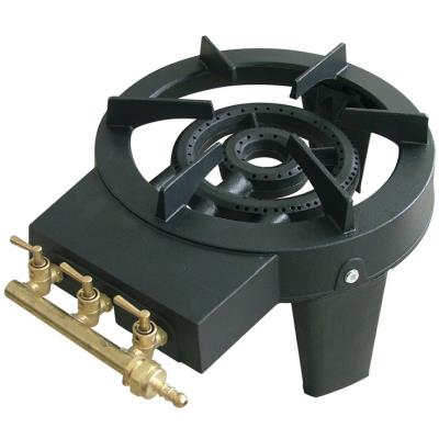 réchaud à gaz 2 feux quadripatte en fonte 8.6kw - prf390