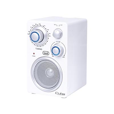 Haut-parleur externe pour Smartphone ou tablette avec radio FM Trevi RA 742 - Cube - blanc