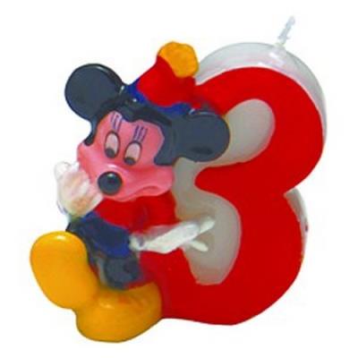 Bougie chiffre 3 Mickey Clubhouse? Taille  Unique