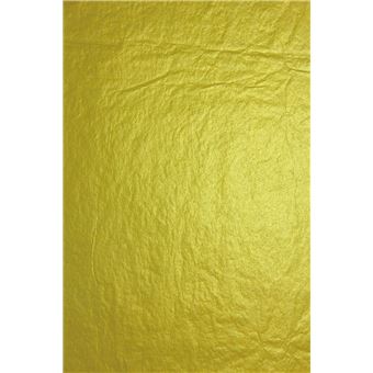 Clairefontaine - 8 feuilles de papier de soie - 50 x 75 cm - or