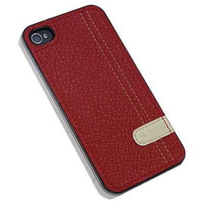 Krusell Gaia UnderCover - Beschermende bedekking voor mobiele telefoon - rood - voor Apple iPhone 4