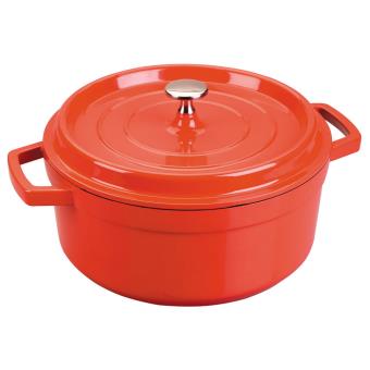LACOR 25916 FAITOUT ROUGE FONTE D'ALUMINIUM AVEC COUVERCLE DIAMÈTRE: 16 CM - 1