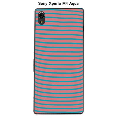 Coque Sony Xpéria M4 Aqua - Marinière-B