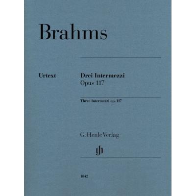 Brahms Johannes - Intermezzi (3) Op.117 - Edition Revisee - Piano